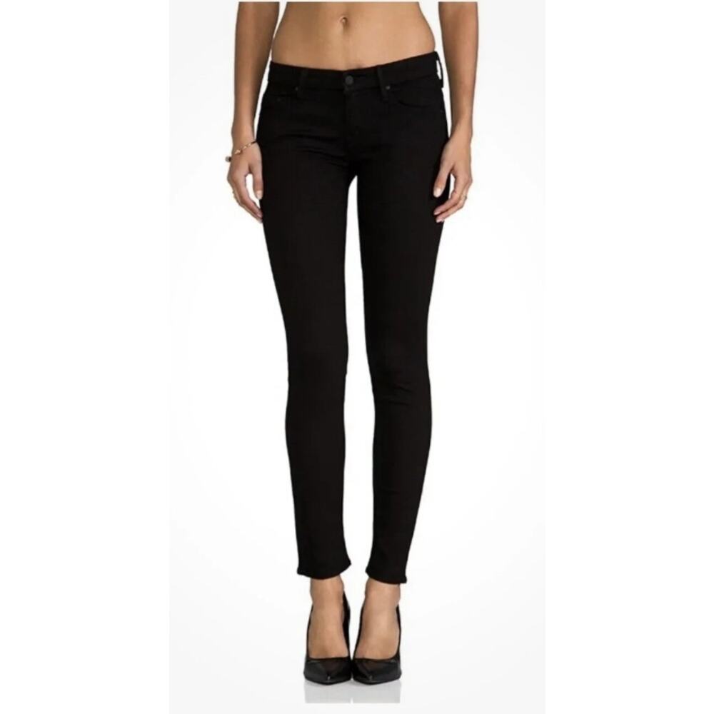 Mother "The Looker A Model Spy" Black Skinny Jeans 26‎ Made in USA $238 MSRP